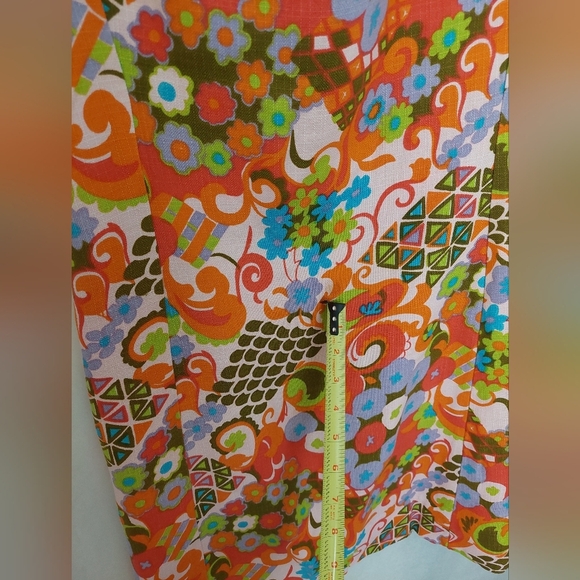 Vintage Alex Colman California 60's Mod Floral Shif Dress - Picture 10 of 10